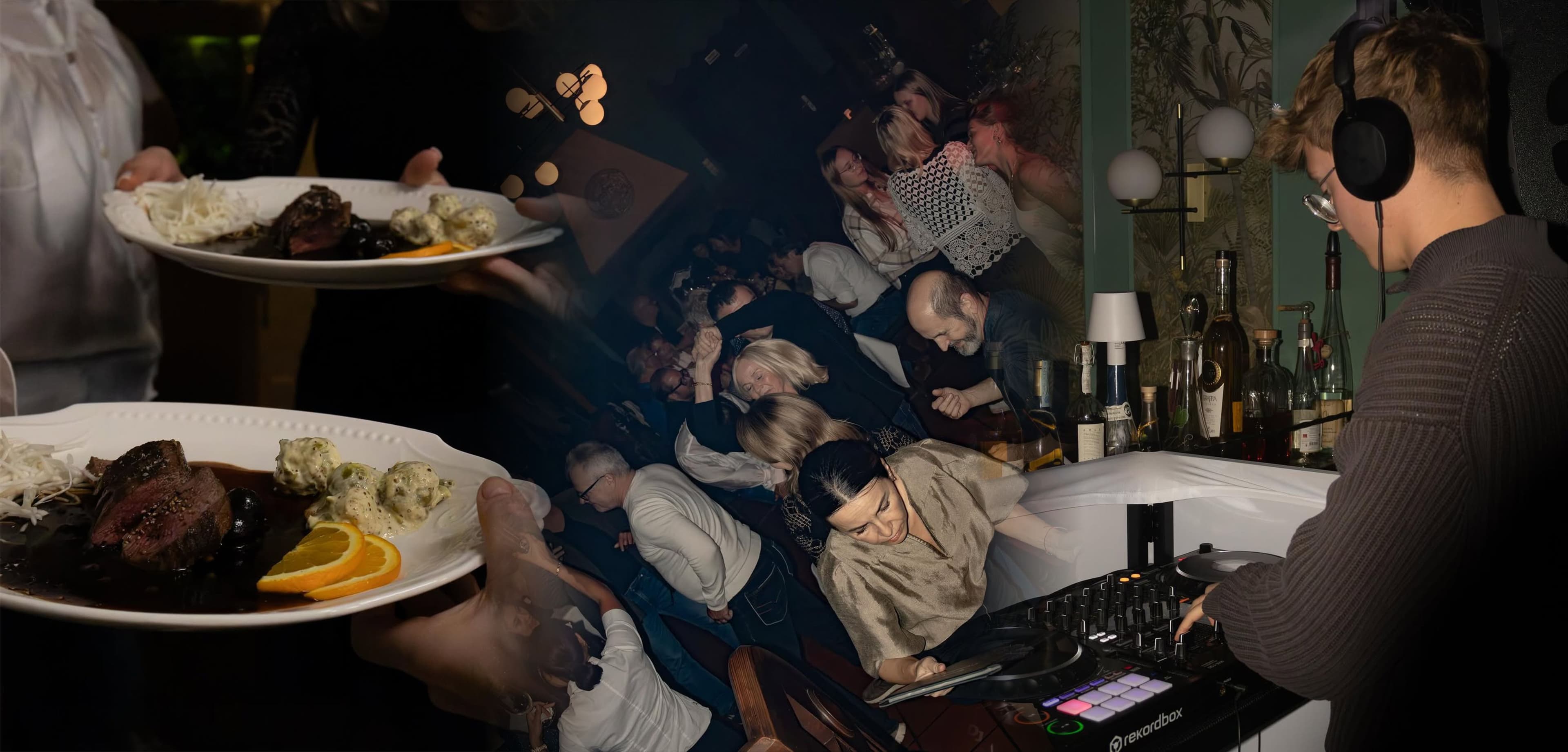 Küchenparty in der Villa Meßmer in Alzenau mit Menü, Gästen und DJ
